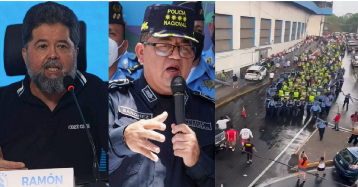 Autoridades tomaron estas medidas drásticas para poner orden durante final del fútbol hondureño